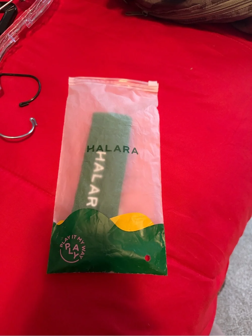 HALARA‎ Green Headband with White Logo